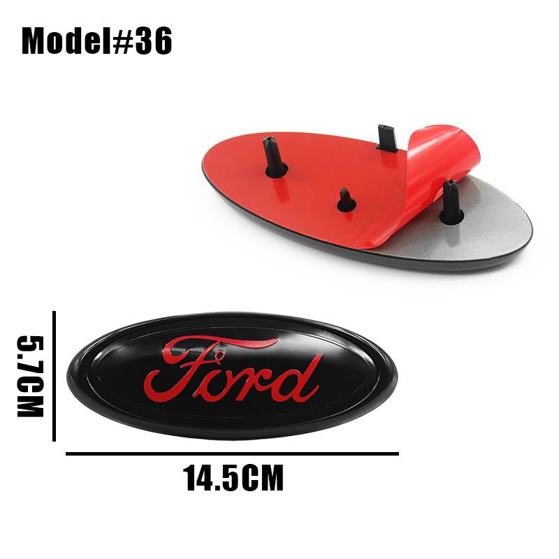 DRZG2 22.3cm 14.5cm Car Styling Logo Front Grille Emblem Rear Trunk Badge Accessories For Ford Mondeo MK2 MK4 F150 F250 F250 GT GT500