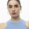 Boucles d'oreilles Luxenter en argent 925 et zircon multicolore finies en or jaune 18k - Yhapec