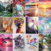 5D DIY Diamond Painting Fox Butterfly and Landscape Diamond Embroidery Cross Stitch Kit Full Rhinestone Mosaic Home Decor
