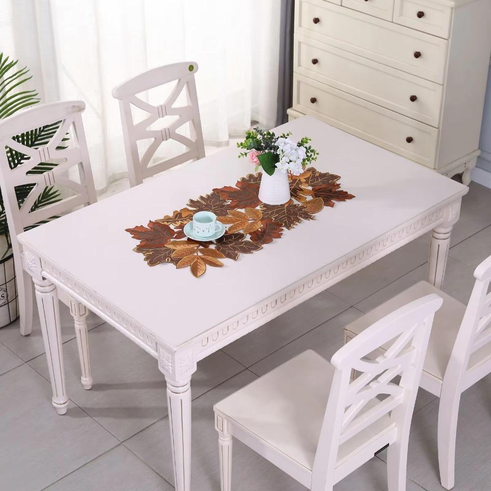 Decorative Maple Leaf Placemat Rustic Style Autumn Harvest Table Mat Banquet