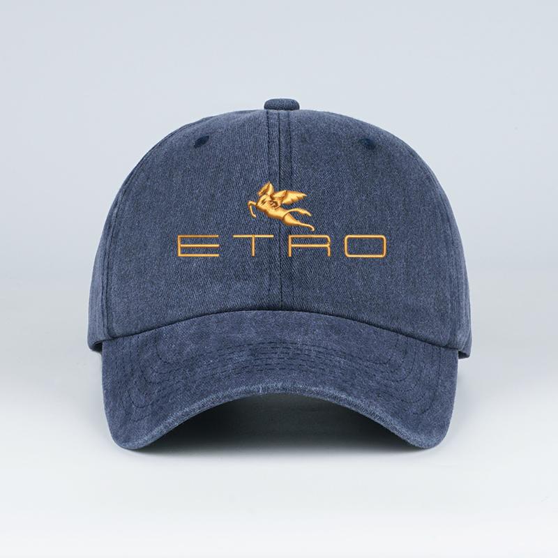 Доступная роскошь: Кепка-бейсболка Etro с принтом Пегас, потертая – Стильная, регулируемая, унисекс, повседневная кепка – Дышащая кепка от солнца