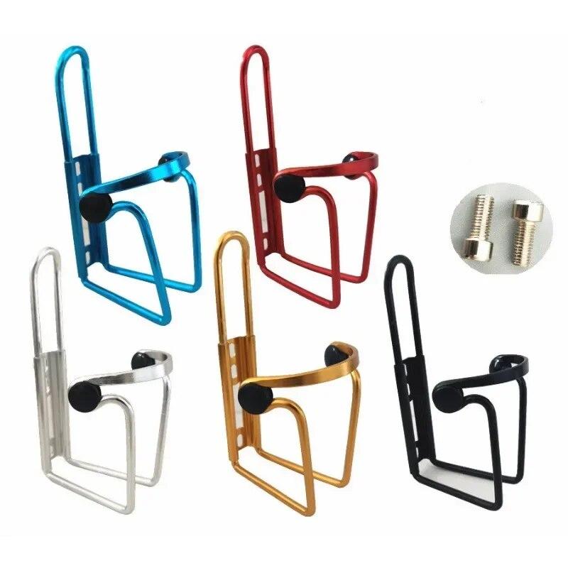 Держатель для бутылок с горным велосипедом из алюминиевого сплава, клетка для бутылки с водой, стойка с винтами, аксессуары для велосипеда