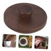 LABRIMP Nuts Wooden Cup Cover for Drinks, Coffee Mug Lid, Sealing Lid Button, Wooden Water Cup Lid, Mug Cover, Cup