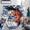 Фланелевое одеяло с принтом персонажей Dragon Ball, Высококачественное, Удобное для всех сезонов, Декор для дома, Тепло и уют, Идеально для рождественских подарков