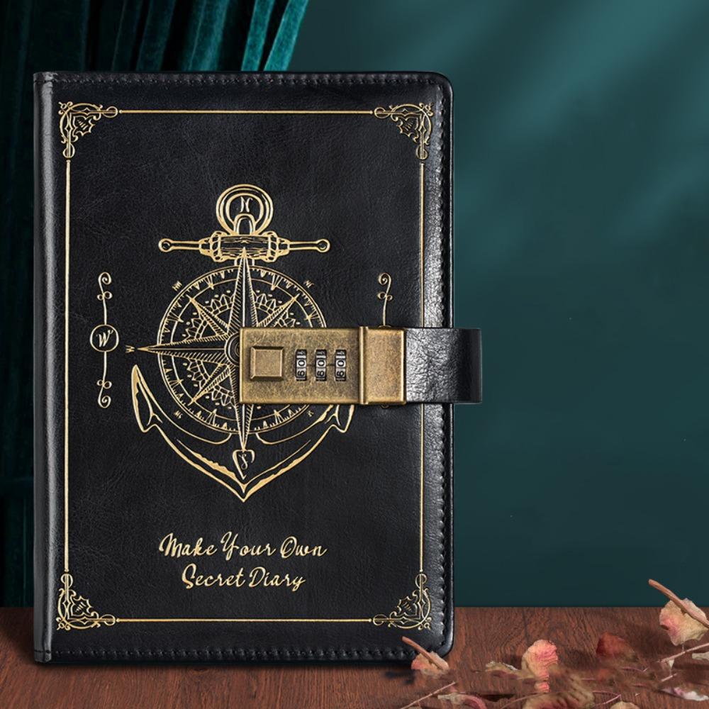 Канцелярский блокнот с паролем Защита секретов Дневник путешественника Блокнот А5 с замком Студент