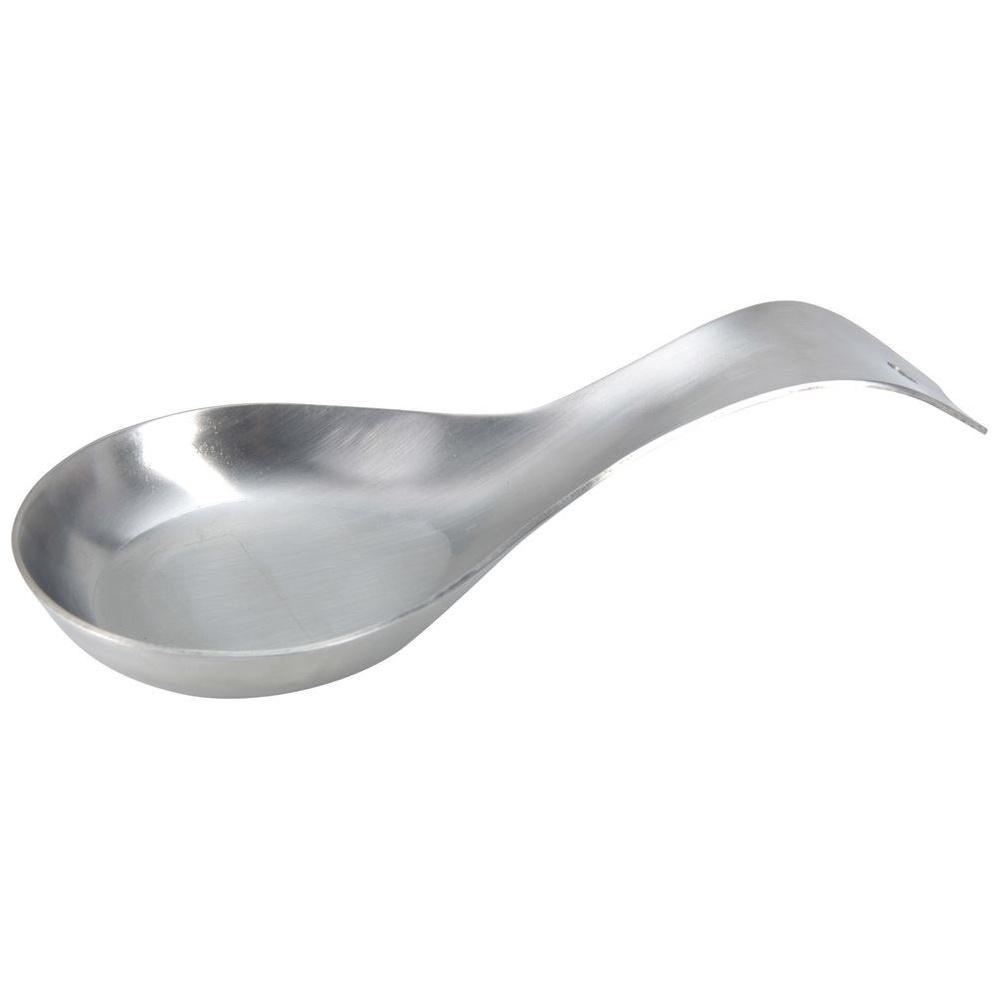Orion Matte Silver Stainless Steel Kitchen Utensil and Spoon Rest 23.5 x 9.5 cm