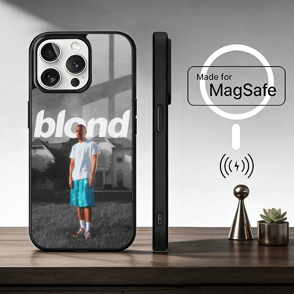 F-Frank O-Ocean B-Blond Phone Case For iPhone17,16,15,14,13,12,11 Plus,Pro Max For Magsafe Wireless Charging