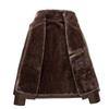 Мужская меховая куртка Fuax с воротником-стойкой большого размера, зимняя кожаная куртка, зимняя теплая верхняя одежда