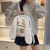 Girl Sweet Cute Long-eared Rabbit Plush Bag New Cartoon Soft Cute Flow Backpack