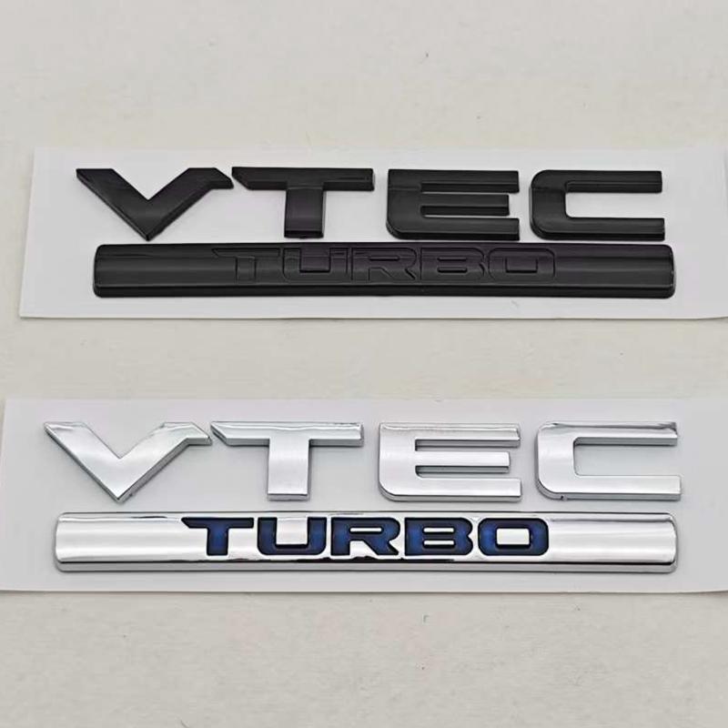 CPC1 3D ABS Хромированный Черный Логотип VTEC TURBO Шильдик Наклейка-Эмблема на Задний Багажник Автомобиля Для Honda Civic Accord CRV Автоаксессуары