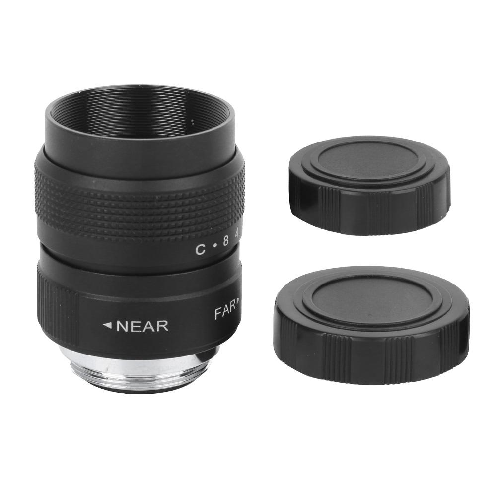 Оптическое стекло 25мм f1.4 MC Многослойное пленочное покрытие Ручная диафрагма Объектив камеры видеонаблюдения для беззеркальных камерЧерный