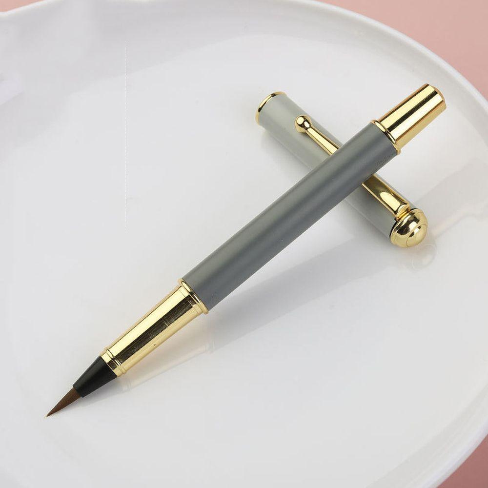 Soft Head Soft Weasel Hair Fountain Pen Calligraphy Brushes Small Regular Script Brush Ink Pen