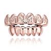 Модные золотые серебряные хип-хоп накладки на зубы Grillz верхние нижние металлические колпачки на зубы стоматологические украшения для мужчин женщин