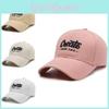 Adjustable Cotton Baseball Cap With Embroidered Letters For Casual Men And Women