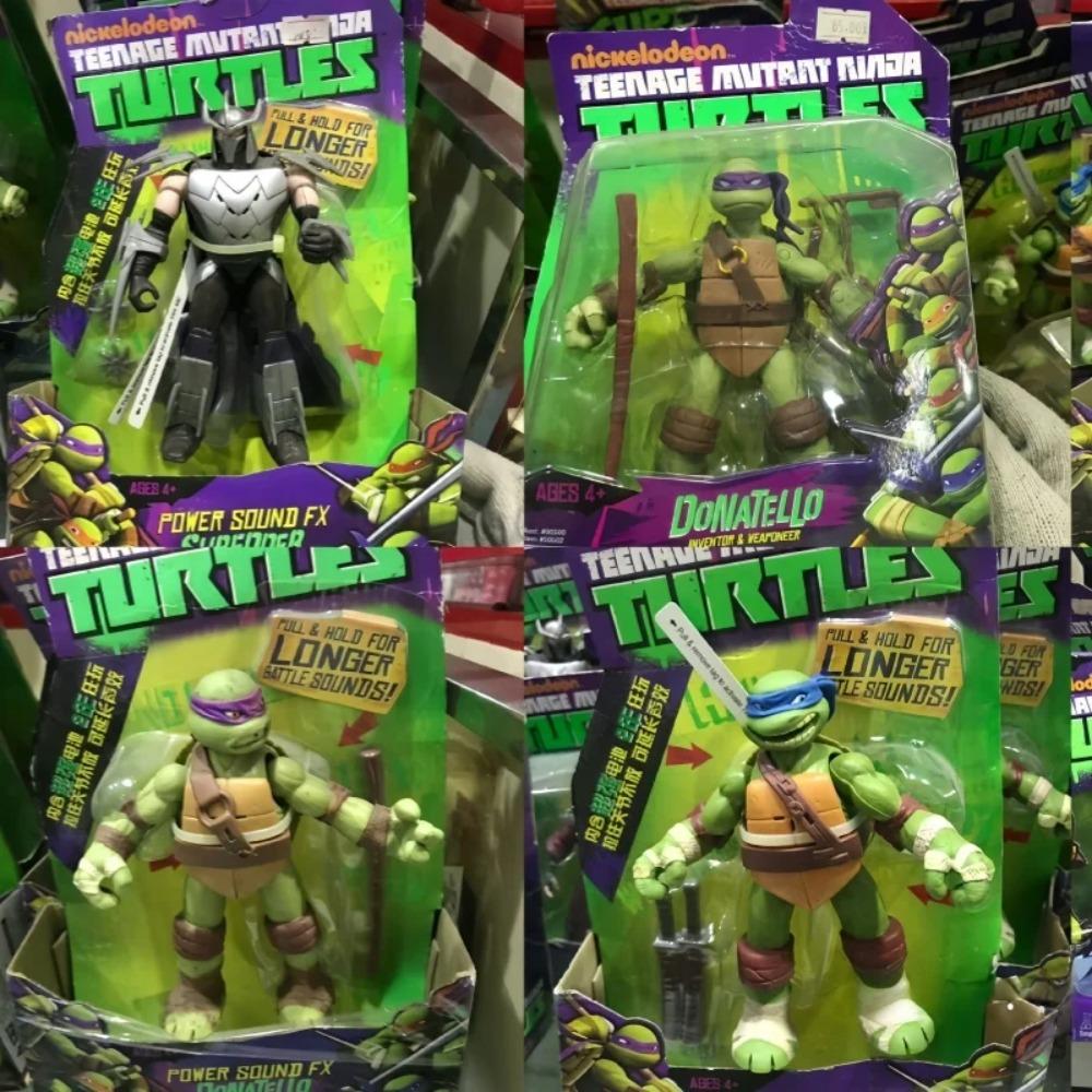 Оригинальные Игрушки Playmates Черепашки-ниндзя 2012 Подвижная Модель Переиздание Леонардо Рафаэль Микеланджело Донателло Фигурка Действия