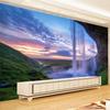 3d Wallpaper Beautiful Sunset Waterfall Wall Mural Living Room Dining Room Backdrop Wall Paper Modern Home Decor Frescoes