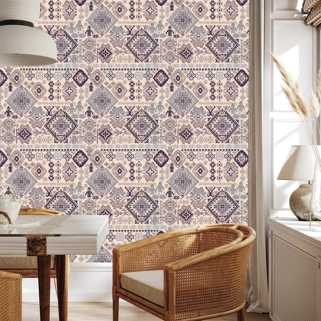 Wallpaper Traditional Indian Pattern for Living Room and Bedroom 50x1000