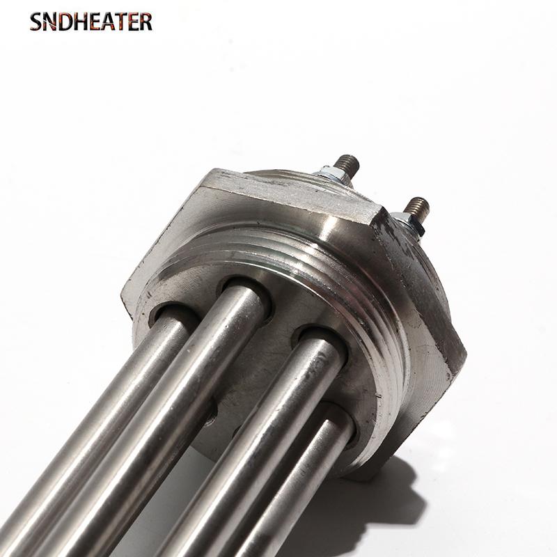 SNDHEATER Hot Water Resistance Flexible Heater Spare Parts DN40 DN32 DN50 304SS Ground Screwed Fast Heating Rod 3KW/6KW/9KW/12KW