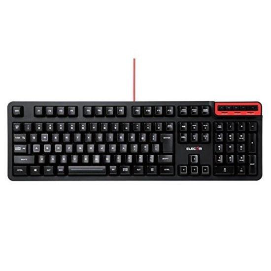 Elecom Gaming Keyboard DUX Full Key Customization Hardware Macro Support TK-DUX30BK Black