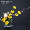 restaurant plate tray dish decorate Plum Peach blossom flower tree seafood sushi decoration ornamental artificial chef tools