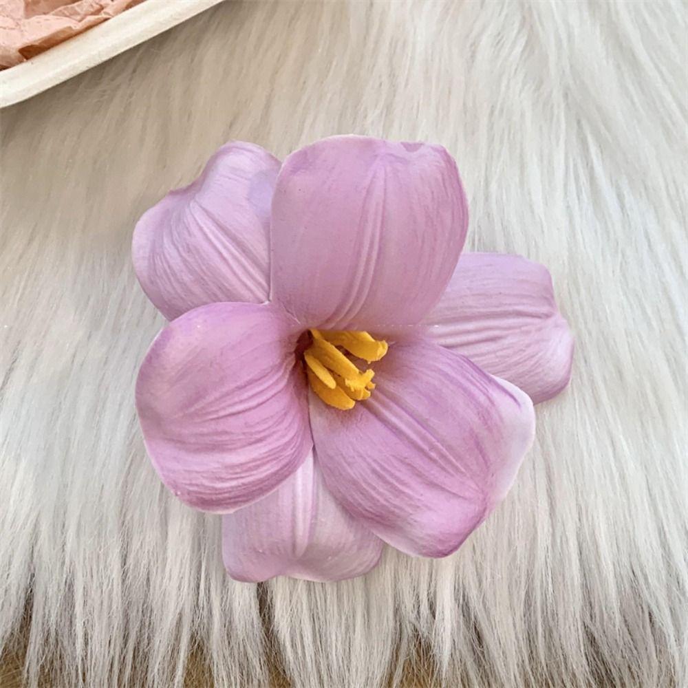Korean Style Simulation Flower Hair Clip Bohemian Style Tulip Flower Hairpin Elegant Holiday