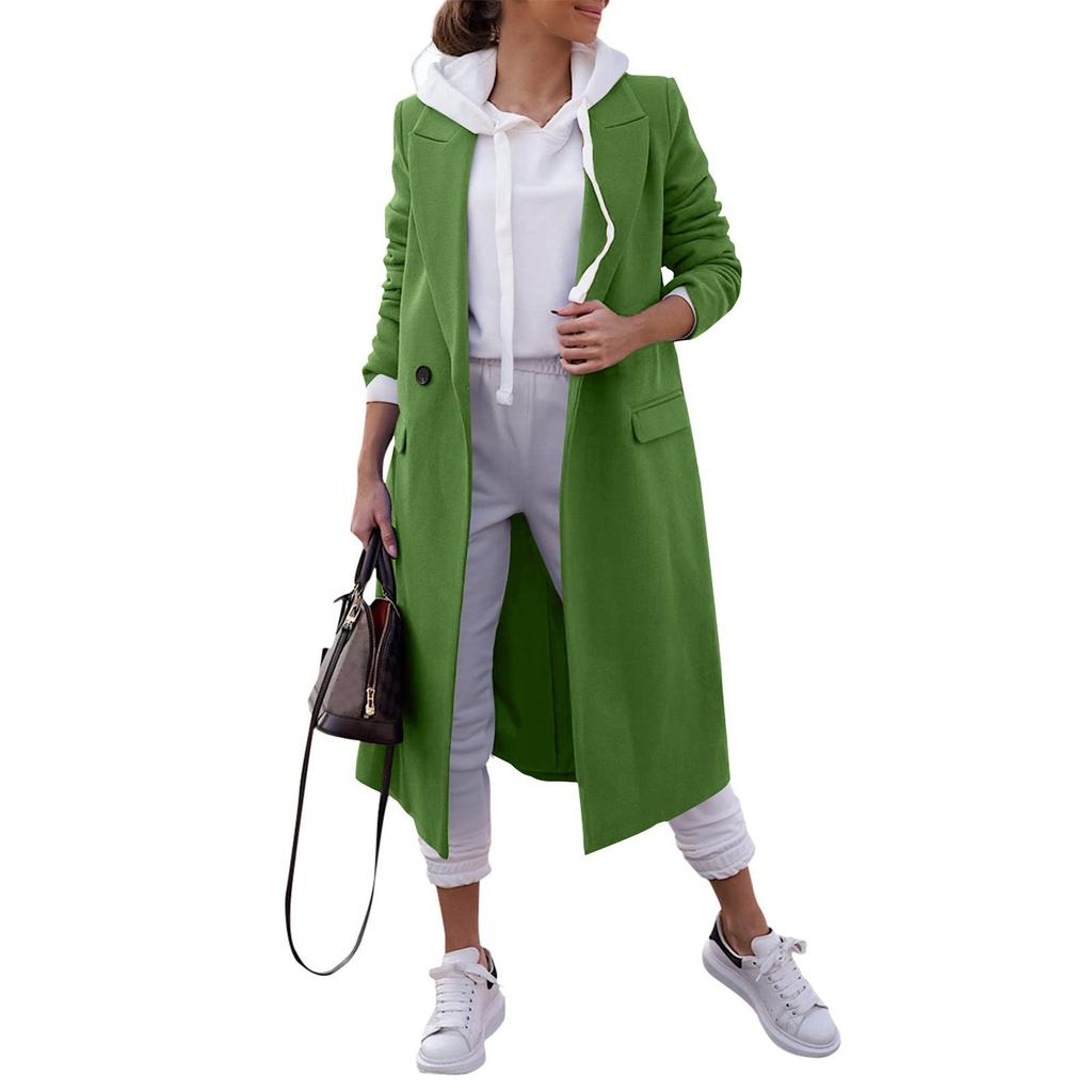 Women's  Long Woolen Cardigan Coat