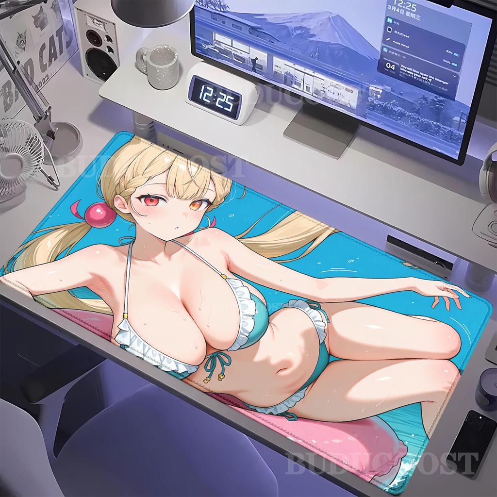 Алиса Тимфилд кавайный Коврик для мыши Zenless Zone Zero ZZZ Компьютерный с блокировкой края Коврик для мыши Большой Клавиатура оверлок милый Настольный коврик
