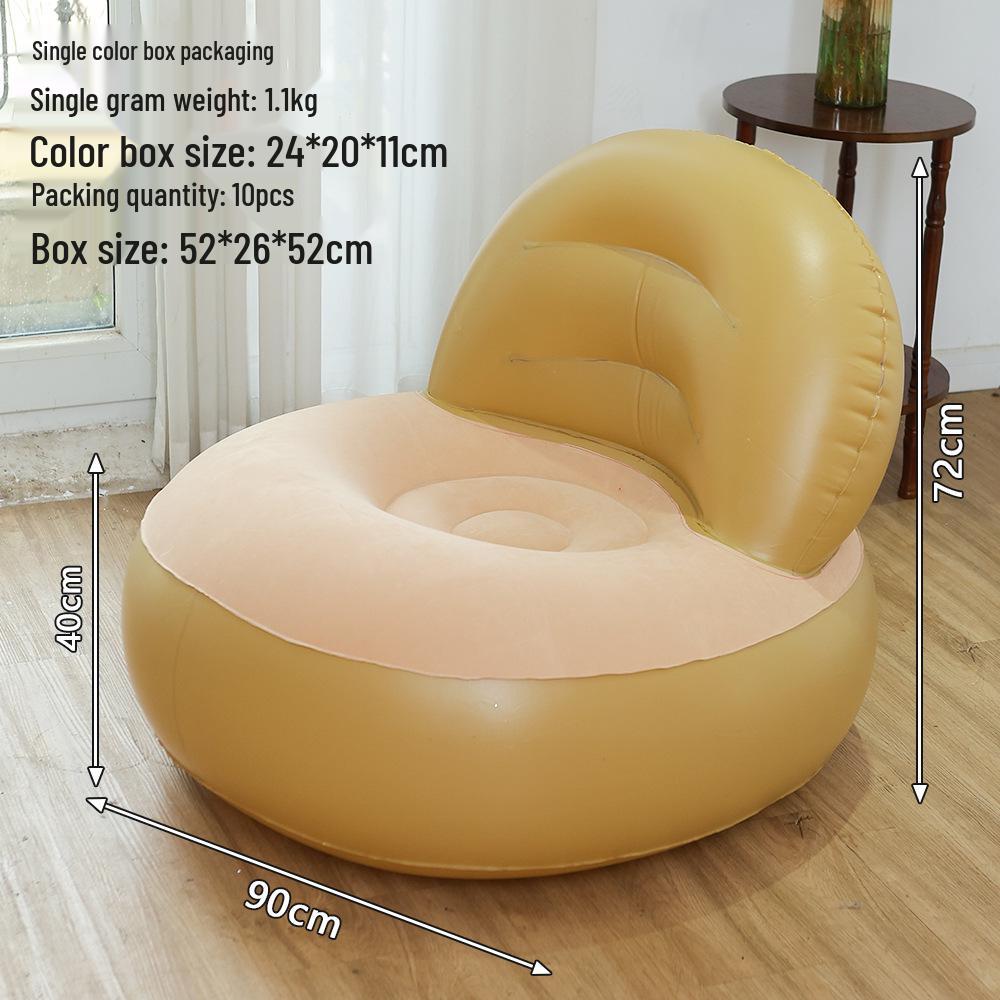 Luxurious Eco-Friendly Portable Recliner Set with Air Cushion and Footrest Stool.