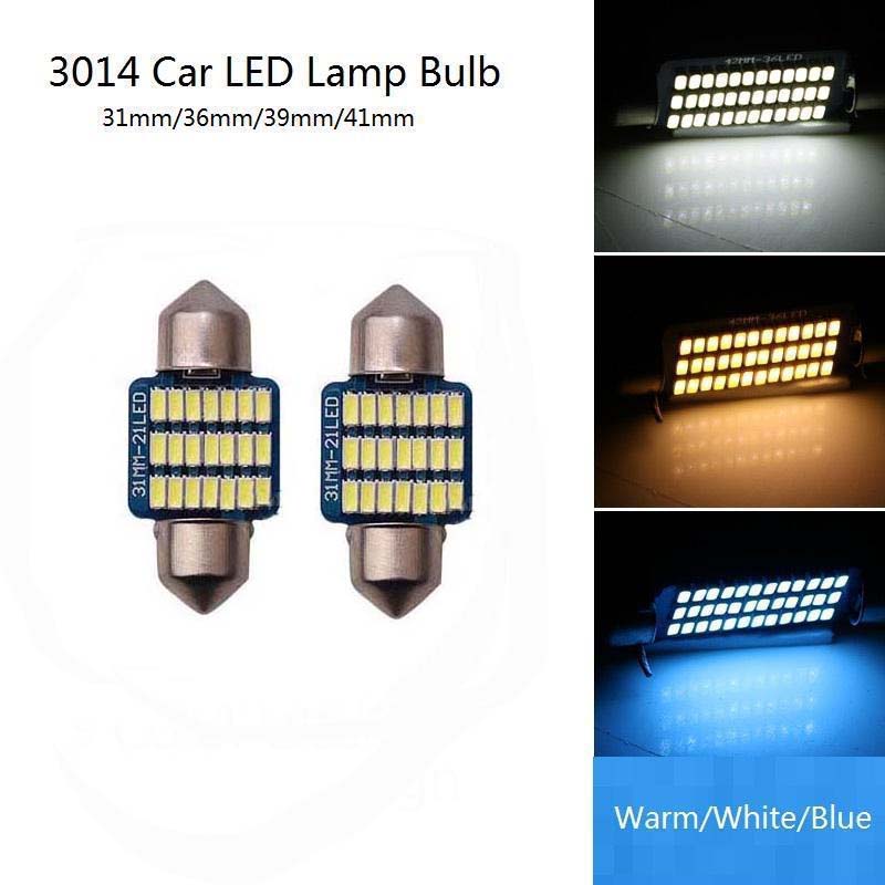 2 шт./1 шт. 36smd Автомобильная светодиодная лампа 31/36/39/41 мм Canbus Obvious Indoor Ball Reading Bulb 3014 Patch