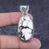 Подарочный кулон ручной работы из стерлингового серебра 925 пробы с натуральным драгоценным камнем дикой лошади 2,17 дюйма D4U28