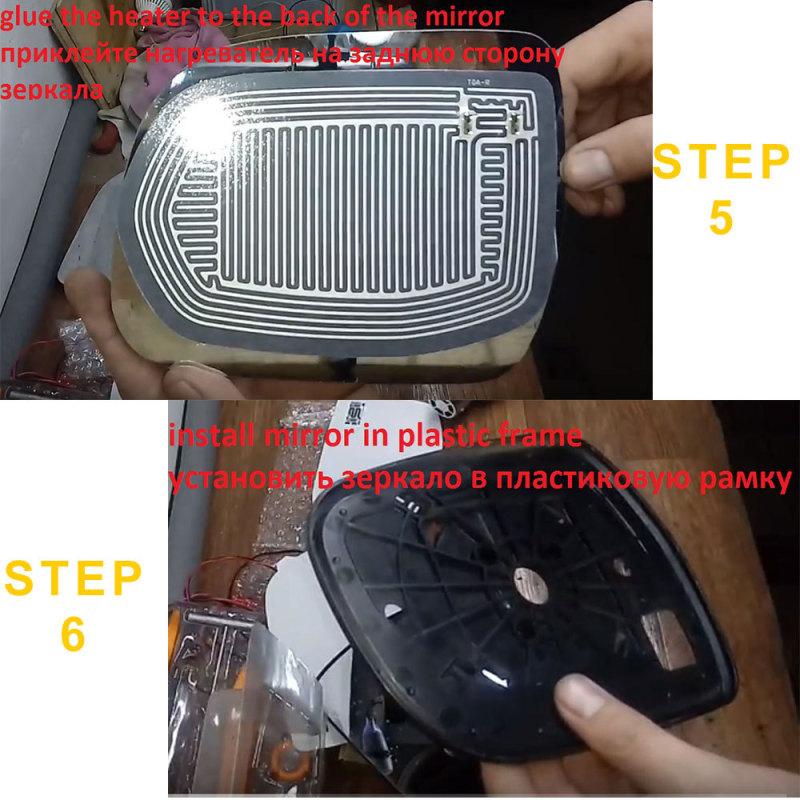 Универсальный 12 В автомобильных зеркал с подогревом, быстрый теплый обогреватель для удаления льда, дождя и инея