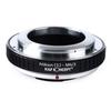 Concept Lens Mount Adapter Contax S Mount Lens Micro Four Thirds Mount K&F KF-CNRFM43 (Former C/Nikon (external Claw) Conversion)