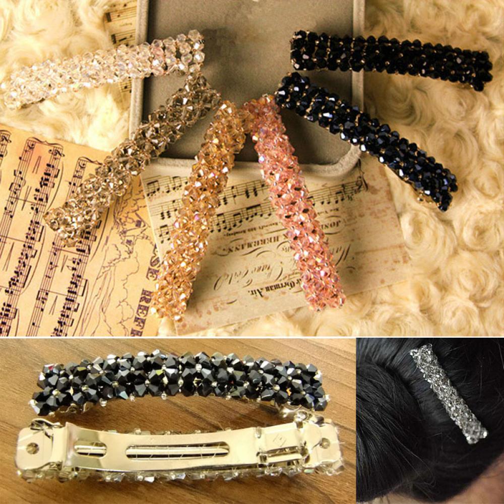 Hair Accessories Headwear Women Hair Clip Barrette Crystal Rhinestone Hairpin