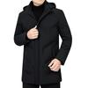 Male Winter Jacket Men Thicken Warm Men Parkas Hooded Long Coat Fleece Mens Jackets Outwear Windproof Padded Down Parka