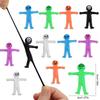 12-36Pcs Funny Little Man Halloween Stretchy Toy Kids Halloween Birthday Party Favors Goodie Bag Trick or Treat Bucket Filler