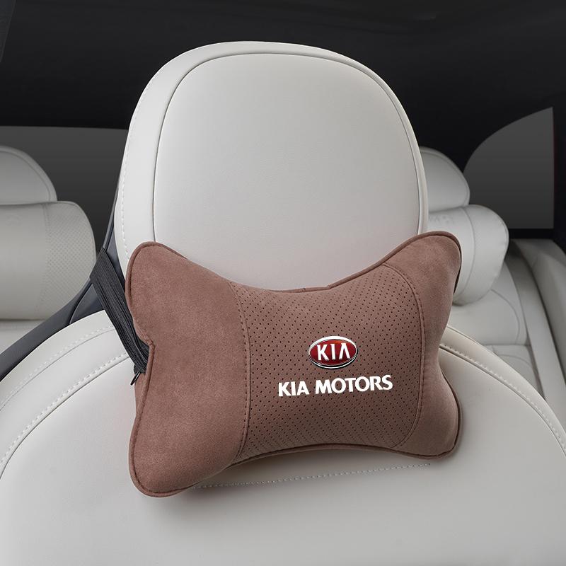 LRVA9 Подголовник Автокресла Автомобильная Замшевая Подушка-Поддержка для Шеи для KIA K9 K5 RIO Sorento Ceed Sportage Carnival Stinger Niro Soul Optima