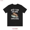 Просто Парень, Который Любит Пум T-shirt Любитель Пум Горные Львы Животное Взрослый Винтажный Топ Для Повседневной Носки С Принтом