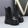 Модная высококачественная женская обувь 2024 года, новые водонепроницаемые и нескользящие женские ботинки на платформе с увеличенной толстой подошвой, женские высокие туфли