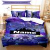 3pcs Custom Name Fortnite Bedding Set Duvet Cover Closure Includes 1 Duvet Cover & 2 Pillowcases for All Seasons Bedroom Decor