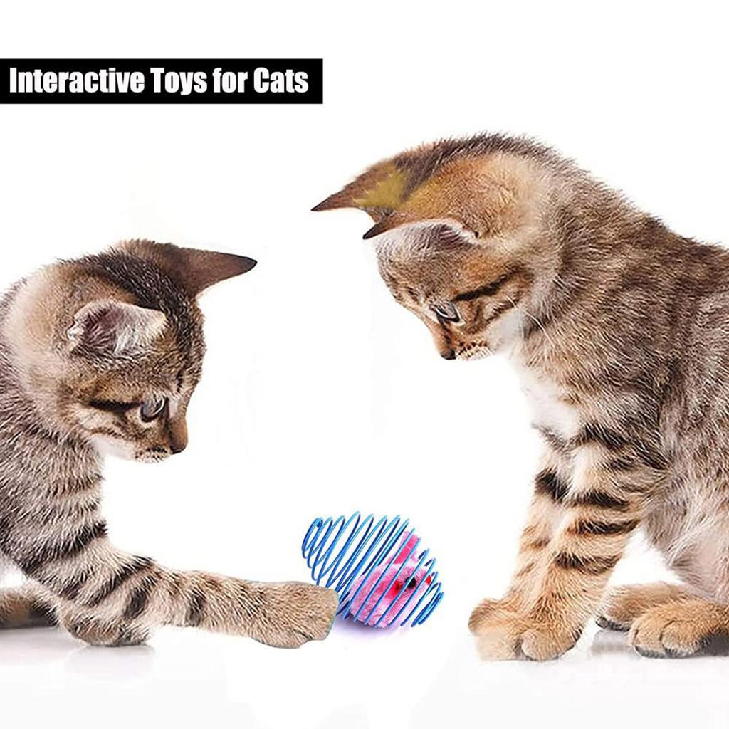 Cat Toy Balls Kitten Mice Balls Cage Cat Mouse Toy Interactive Toy for Indoor Cat Caged Plush Mice Iron Wire Balls