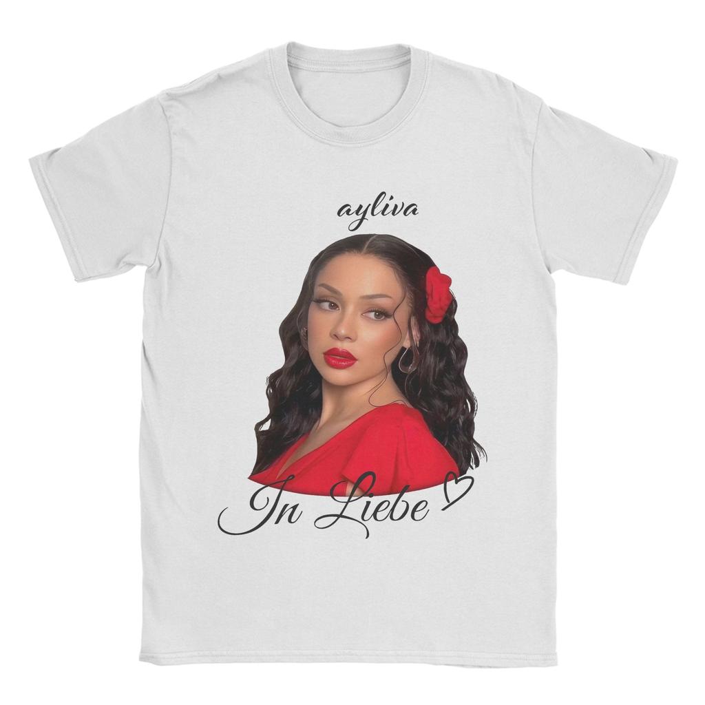 Винтажная уличная одежда Футболка Die Ayliva Tour 2025 Мужская 100% хлопок Короткий рукав Круглый вырез Летние топы