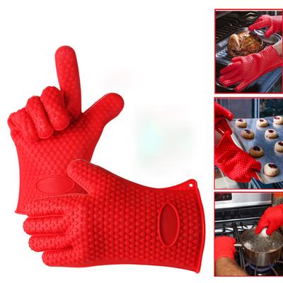 Жаростойкие силиконовые перчатки для гриля для барбекю, перчатки для гриля, инструменты для барбекю