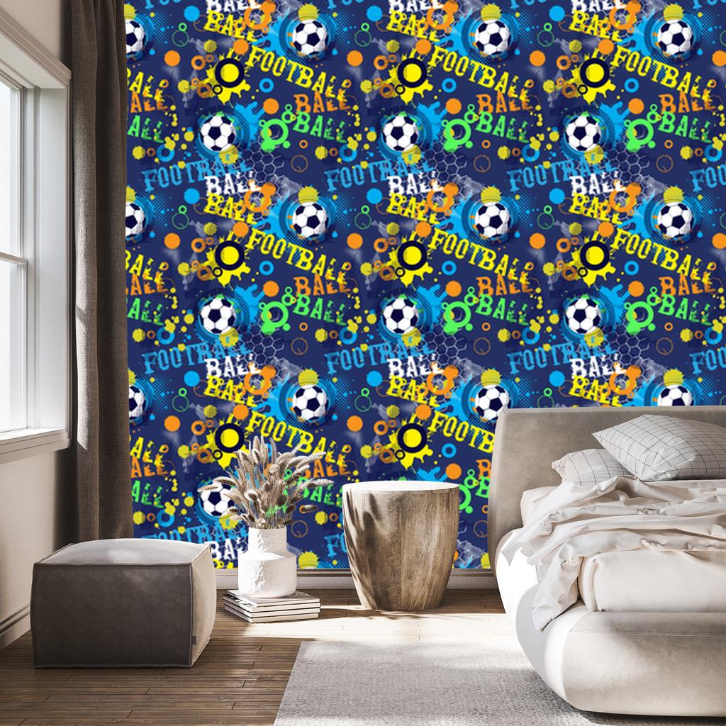 Football style wallpaper for living room and bedroom 50x1000