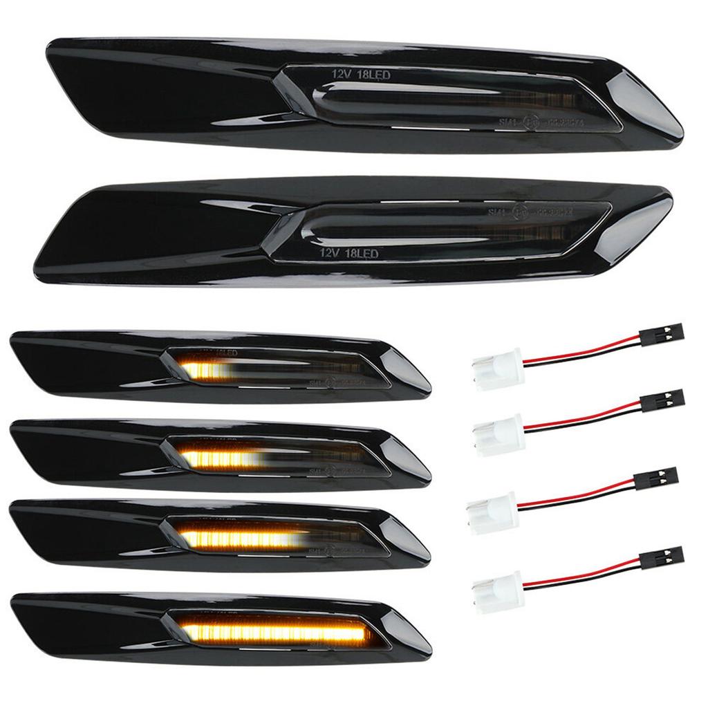 2Pcs Cat Turn Signal Light LED Dynamic Side Marker Blinker Light Signal Lamp For-BMW E60 E61 E81 E82 E88 E90 E91 E92 E93 E84