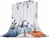 Merry Christmas Trees Blanket Super Soft Flannel Fleece Winter Forest Snowflake Throw Blanket Lightweight Cozy Fuzzy Plush Red