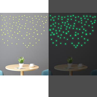 Светящиеся в темноте звезды круглые точечные наклейки на стену Diy декор комнаты