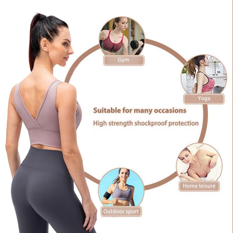 Женский бюстгальтер для йоги, противоударное спортивное нижнее белье для бега, фитнеса, спортивный жилет, бюстгальтер