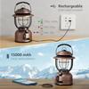 Lepro Lantern Type-C USB Rechargeable 15000mAh Retro LED Stylish Camping Antique Style Solo Continuous Lighting 336 Hours Ultra Bright 1000 Lumens Use