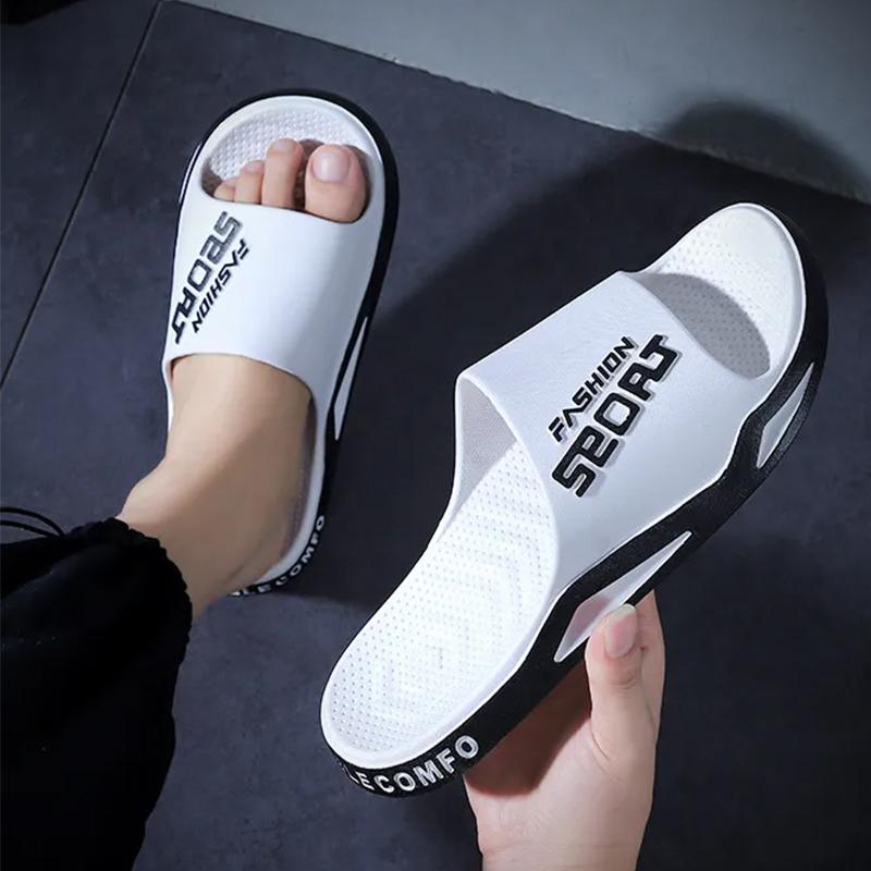 Men's Slippers 2024 Summer Thick Sole Comfortable Flip Flops for Men EVA Foam Soft Slides Fashion Indoor Male Sandals Beach Shoe