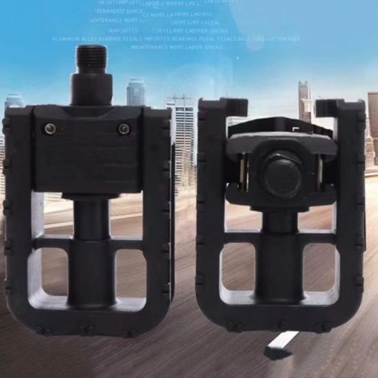 1 пара велосипедных педалей Прочные Высокомощный стержневой сердечник Нескользящие Легкие Износостойкие Запасные Алюминиевый сплав Корпус Велоспорт Езда Плоские